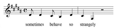 sometimes behave so strangely